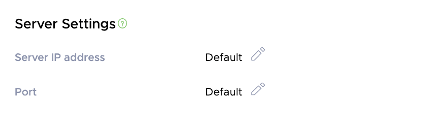 Telematics device settings