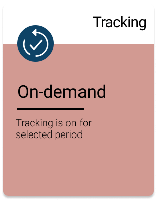 on-demand tracking